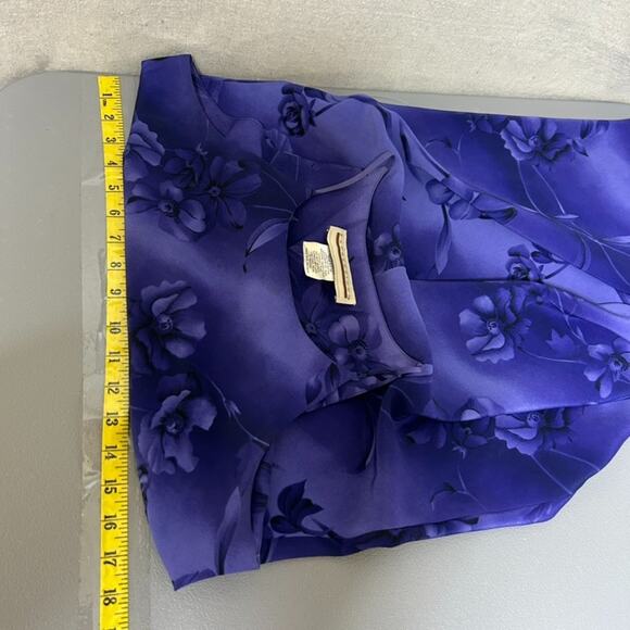 Vintage Expressions Womens 90s Fairy Slip Dress Size 9/10 Ombre Dark Floral Y2K - Picture 5 of 7